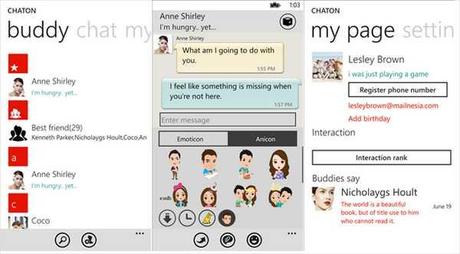 Samsung ChatON compatibile con Nokia Lumia download disponibile