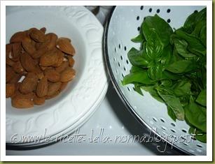 Spaghetti integrali con pesto di basilico e mandorle (1)