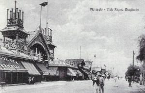 Viareggio - Passeggiata Margherita - foto tratta da Nuova Viareggio Ieri -N.13-febbraio 1995 