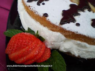 Torta di ricotta e pere alla nocciola e cioccolato