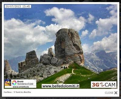 LA WEBCAM SULLE CINQUE TORRI