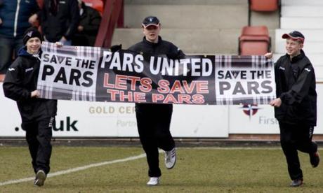 Dunfermline Athletic FC, la campagna BuyThePars raggiunge l'obiettivo delle 100.000 sterline