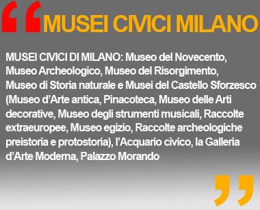 MUSEI CIVICI MILANO