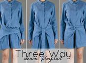 Silly Selection Three denim playsuit Christian Wijnants