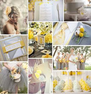 Wedding Color Trend: Giallo & Grigio