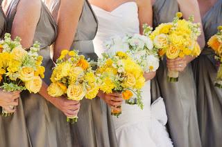 Wedding Color Trend: Giallo & Grigio