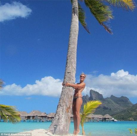 heidi klum topless bora bora