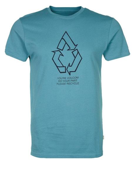 Volcom - RECYCLE - Stampa T-shirt - turchese