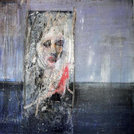 Teresa Santinelli, mostra Un'idea di mare - Oggi penso a me, 2013, tecnica mista su tela, cm 80x80