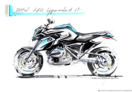 Design Corner - Bmw HP2 Megamoto Liquid Cooled by Petit Motorcycle Crèation