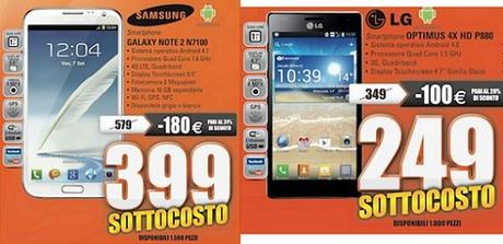 Galaxy Note 2,Optimus 4X HD, Galaxy S Advance, Xperia V sottocosto Marcopolo Expert