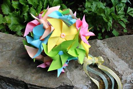 wedding bouquet pinwheels