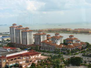 malacca moderna dall'alto