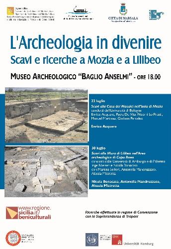 “L’Archeologia in divenire” oggi al Baglio Anselmi