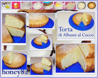 TORTA DI ALBUMI AL COCCO