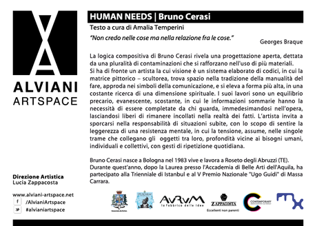 Human Need di Bruno Cerasi – Alviani ArtSpace (Pescara)