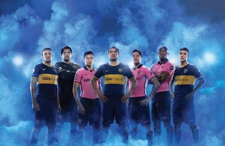 nuova camiseta rosa del Boca Juniors 2013-14