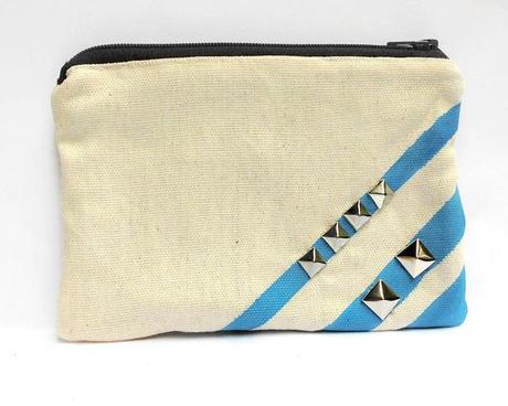 Pouch Neon e Borchie blue