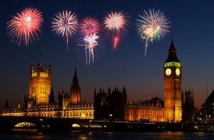 Westminster nella Bonfire night