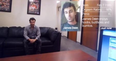 Riconoscimento facciale con i Google Glass in ambito porno Il primo filmino a luci rosse con i Google glass [Video]