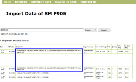 samsung tablet da 12 pollici