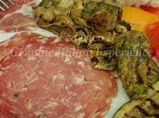 Antipasto Intragna: cipolle stufate pinoli passa, verdure grigliate salumi, abbinati corposo NeroDiLambrusco