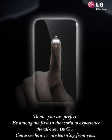 Il lancio di LG G2 si avvicina, forse con possibilitä di rilevamento delle impronte digitali?