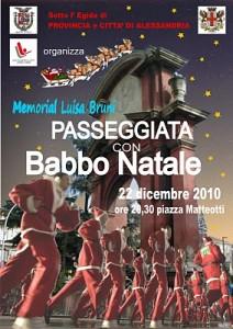 passeggiata con babbo natale, beneficenza