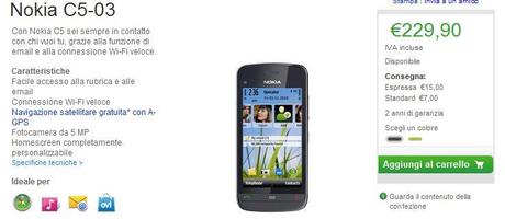 Il Nokia C5-03 da oggi prenotabile su Nokia Online Shop!