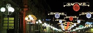 notte del solstizio d'inverno a Cuneo