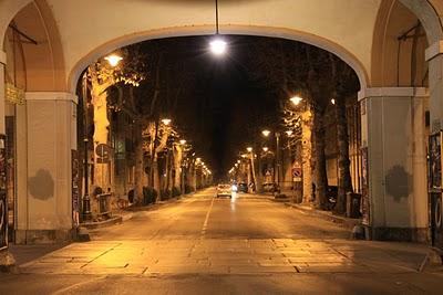 notte del solstizio d'inverno a Cuneo