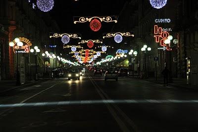 notte del solstizio d'inverno a Cuneo