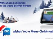 navigatore aiuta Santa Claus notte Natale