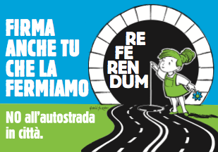 Logo referendum raccolta firme Traforo delle Torricelle Verona