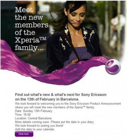 Sony Ericsson lancerà nuovi dispositivi al MWC2011