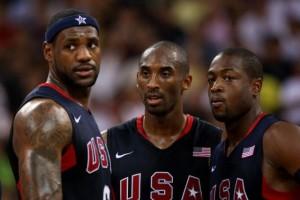 kobe-bryant-is-flanked-by-lebron-james-and-dwayne-wade-of-team-usa