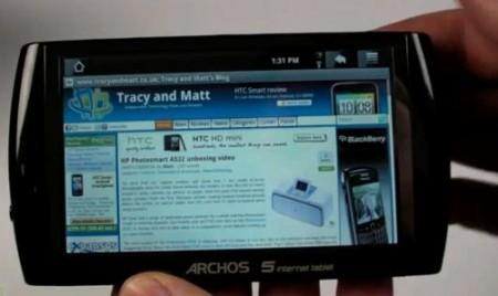 Archos 5 unboxing