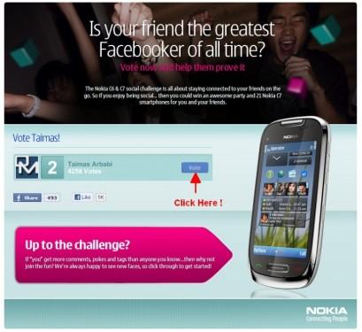 Nokia C7 Facebook Contest: Less than 8 more days to go!! VOTE NOW!