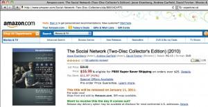 The Social Network dvd