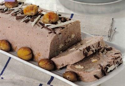 Semifreddo alla vaniglia e cioccolato.