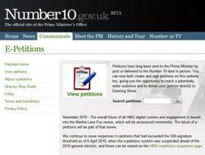 Gran Bretagna: le petizioni on line potrebbero trasformarsi in leggi