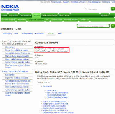 Nokia è al lavoro sui firmware v30 per N97 e v20 per N97 Mini
