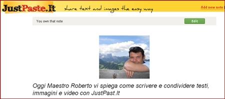 Il modo più semplice per creare e pubblicare pagine web: JustPaste.it