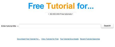 Un motore di ricerca per Tutorial Utility Un motore di ricerca per Tutorial Servizi online Motori di ricerca Cercare tutorial 