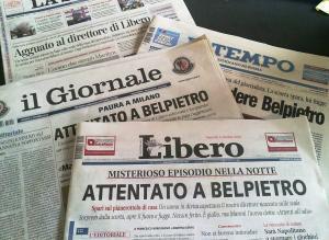 attentato-belpietro A proposito di falsi attentati