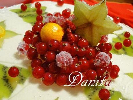 La mia torta di Natale...alla frutta però!!!