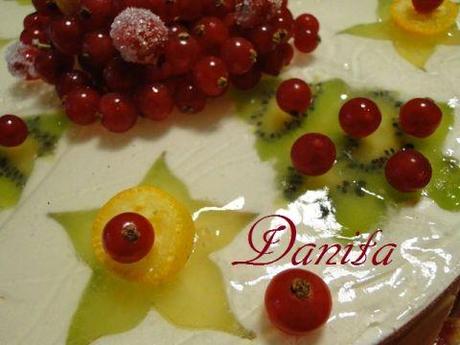 La mia torta di Natale...alla frutta però!!!