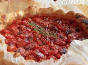 Torta salata pomodorini confit