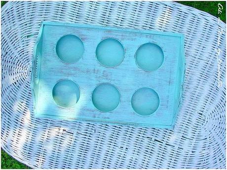 Il vassoio in legno prima e dopo