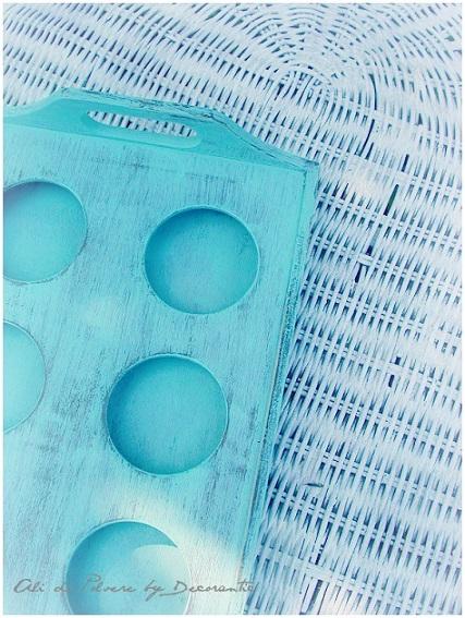 Il vassoio in legno prima e dopo